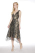 Devora Dress - Black and Gold